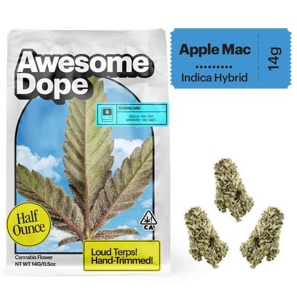 Awesome Dope Smalls Flower 14g Indica Hybrid Apple Mac