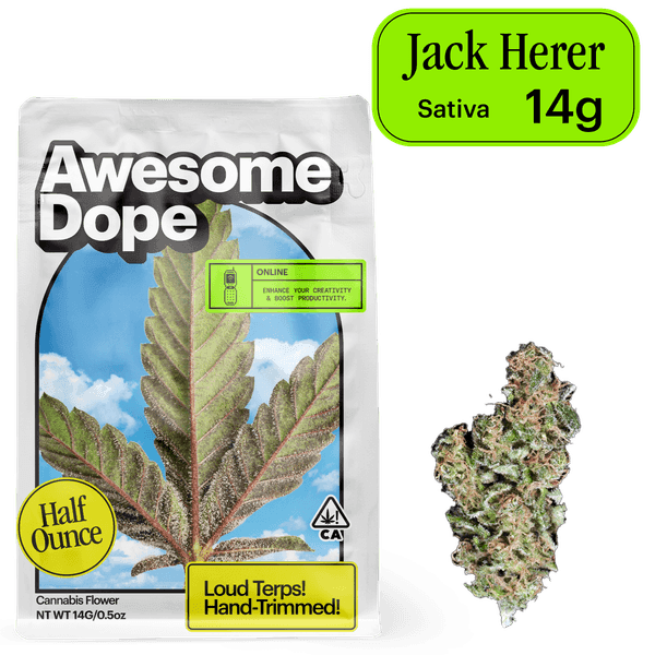 Awesome Dope Flower 14g Sativa Jack Herer