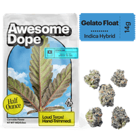 Awesome Dope Smalls Flower 14g Indica Hybrid Gelato Float
