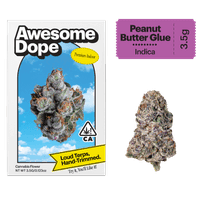 Awesome Dope Indoor Flower 3.5g Indica Peanut Butter Glue