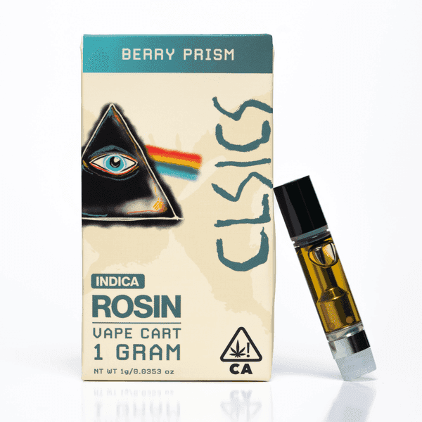 CLSICS Live Rosin Cartridge 1g Indica Berry Prism