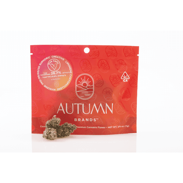 Autumn Brands Flower 7g Pouch Hybrid Pink Certz