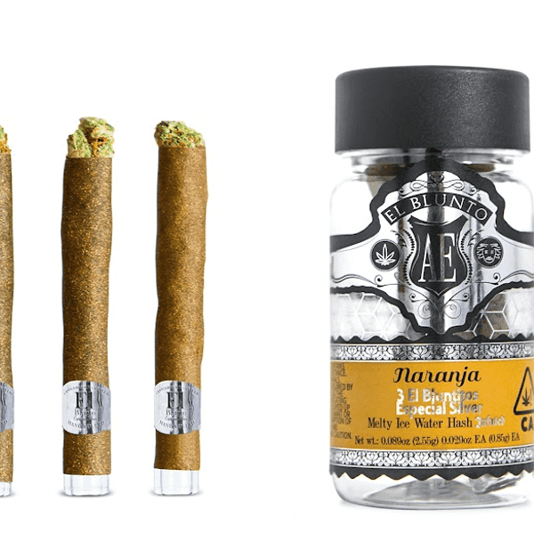 El Blunto Especial Silver Hash Bluntito .85g Sativa Naranja 3pk 2.55g