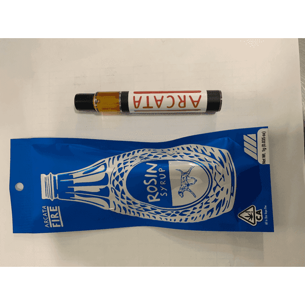 Arcata Fire T1 100% Live Rosin All-In-One Vape 1g Sativa Lemon Sour Diesel