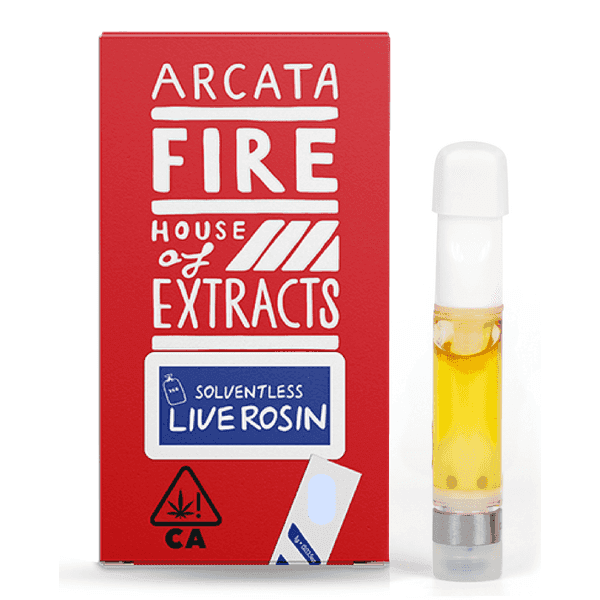 Arcata Fire 100% Live Rosin Cartridge 1g Hybrid Grapes & Cream