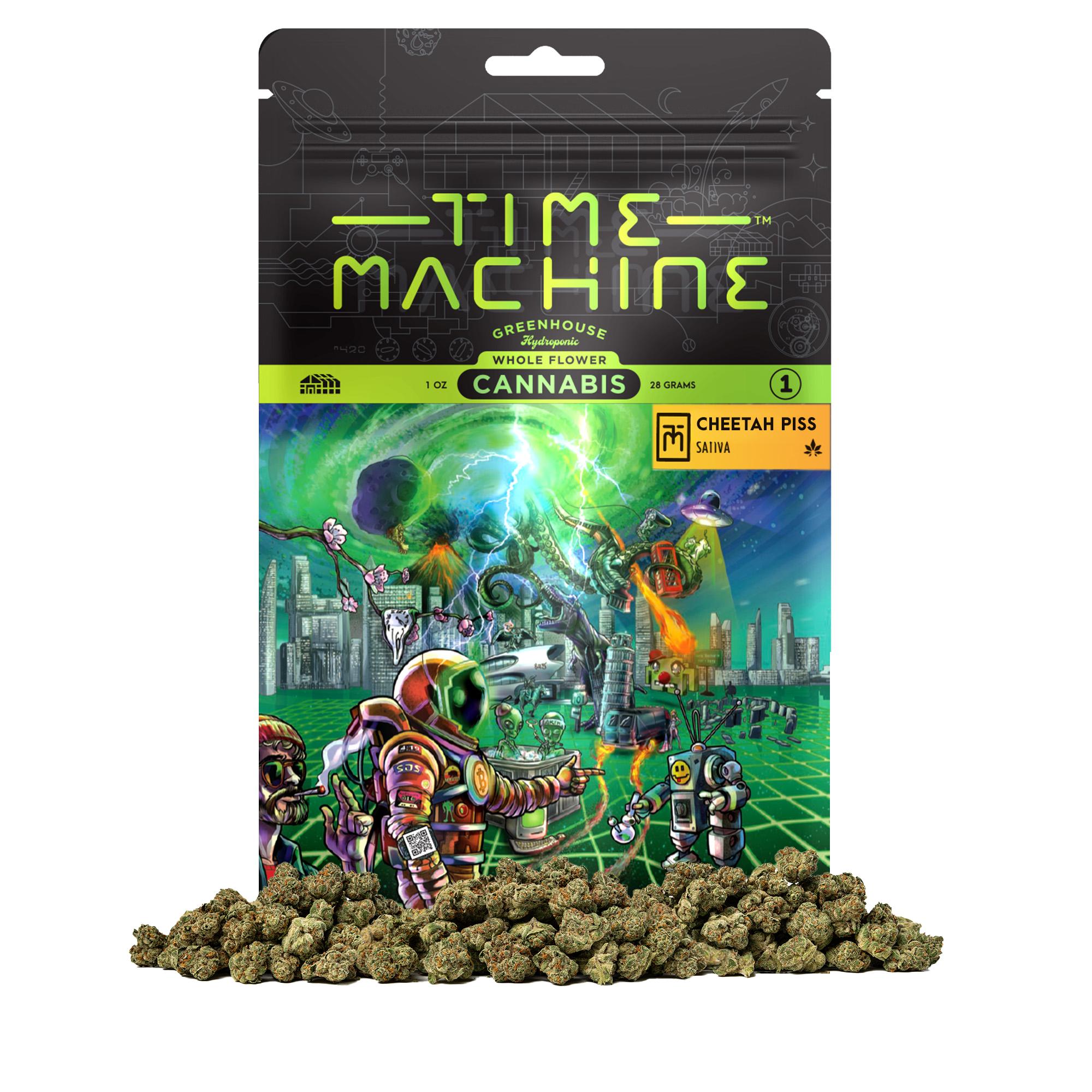 Time Machine 28g Sativa Cheetah Piss 4ct