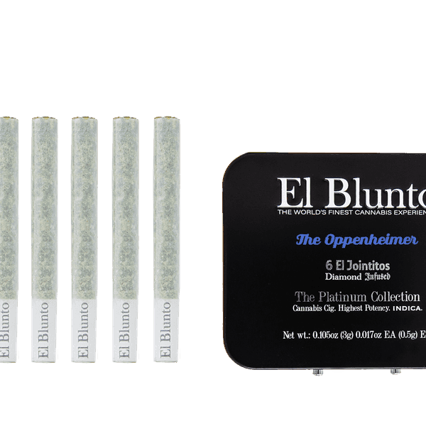 El Blunto Diamond Jointito .5g Indica The Oppenheimer 6pk 3g 16ct