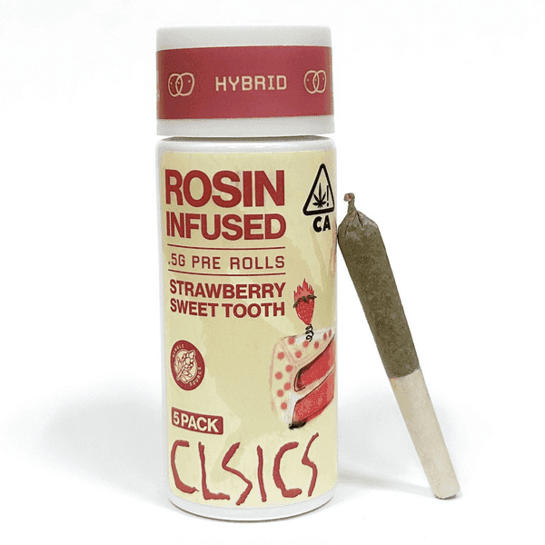 CLSICS Rosin Preroll 5pk .5g Hybrid Sweet Tooth