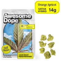 Awesome Dope Smalls Flower 14g Sativa Hybrid Orange Apricot