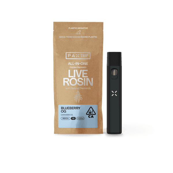 PAX Trip All-In-One Live Rosin 1g Indica Blueberry OG