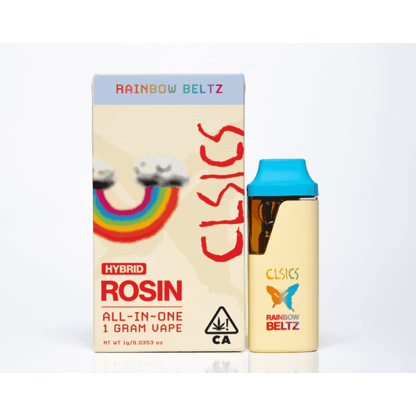 CLSICS Live Rosin All-In-One Cartridge 1g Hybrid Rainbow Beltz