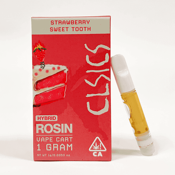 CLSICS Live Rosin Cartridge 1g Hybrid Strawberry Sweet Tooth
