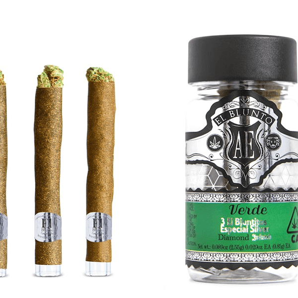 El Blunto Especial Silver Diamond Bluntito .85g Sativa Verde 3pk 2.55g