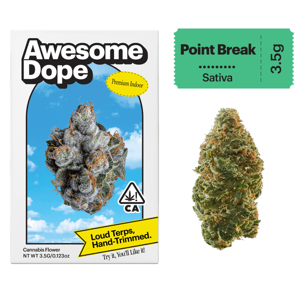 Awesome Dope Breeder's Cut Indoor Flower 3.5g Sativa Point Break BC