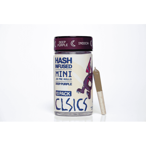 CLSICS Hash Preroll 10pk Indica Deep Purple