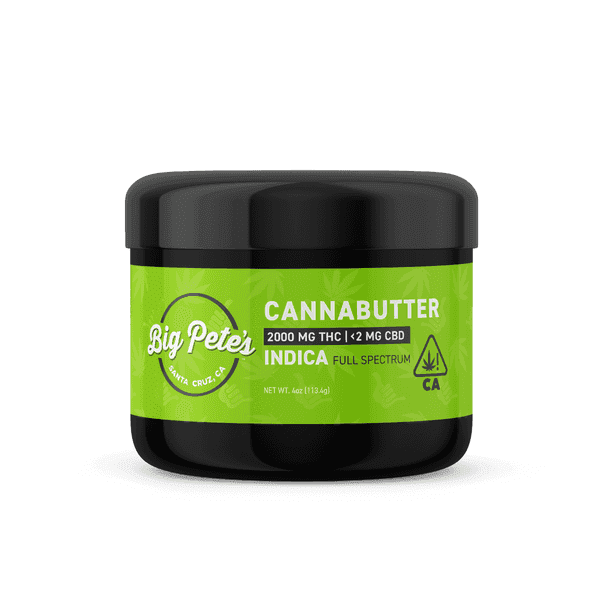 Big Pete's Cannabutter Indica Jar 2,000mg THC