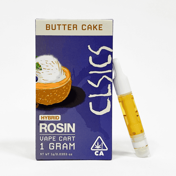 CLSICS Live Rosin Cartridge 1g Hybrid Butter Cake