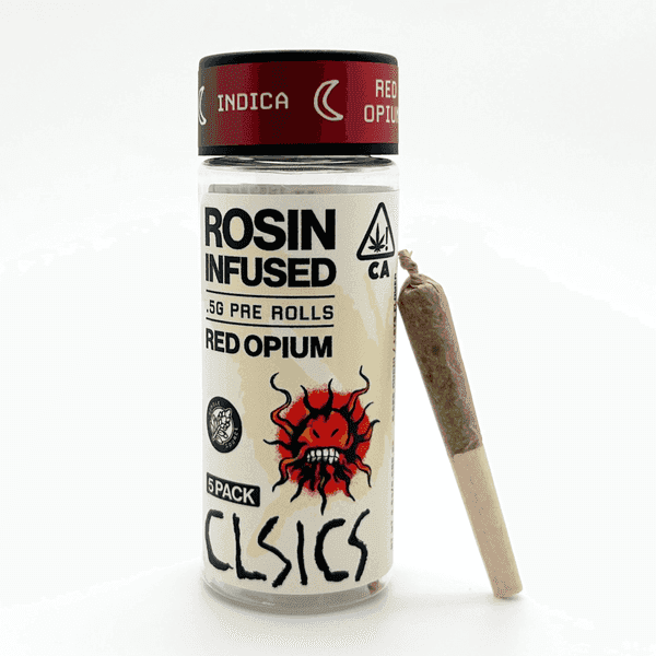 CLSICS Rosin Preroll 5pk .5g Indica Red Opium