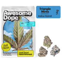 Awesome Dope Smalls Flower 14g Indica Hybrid Triangle Mints