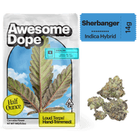 Awesome Dope Smalls Flower 14g Indica Hybrid Sherbanger