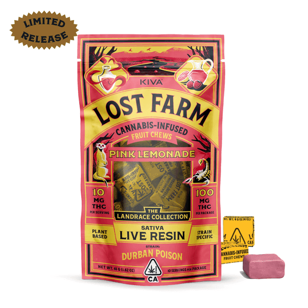 Lost Farm Chews Pink Lemonade Durban Poison