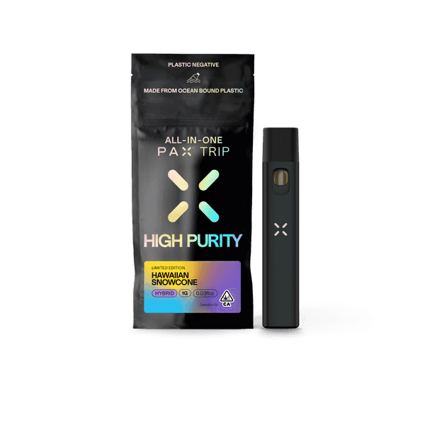 PAX Trip All-In-One High Purity THC 1g Hybrid Hawaiian Snowcone