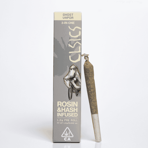 CLSICS Trifecta 1.2g Rosin Hash Preroll Indica Ghost Vapor