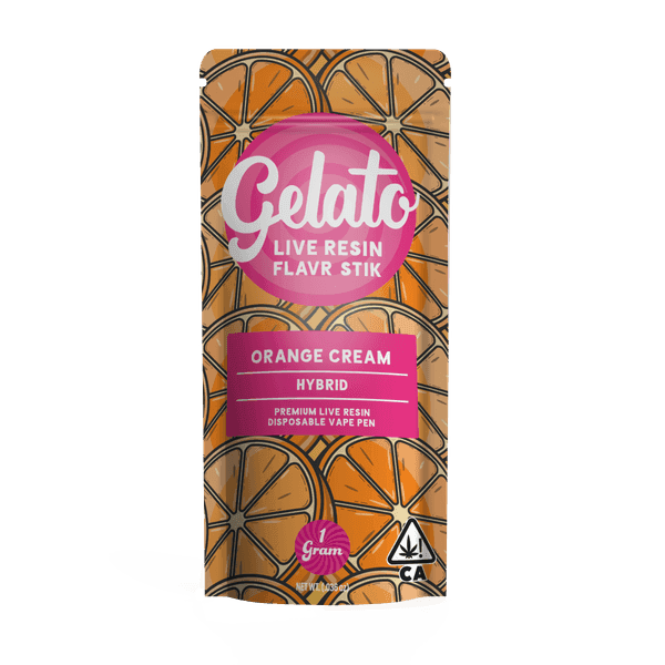 Gelato Live Resin All-In-One 1g Hybrid Orange Cream 10pk