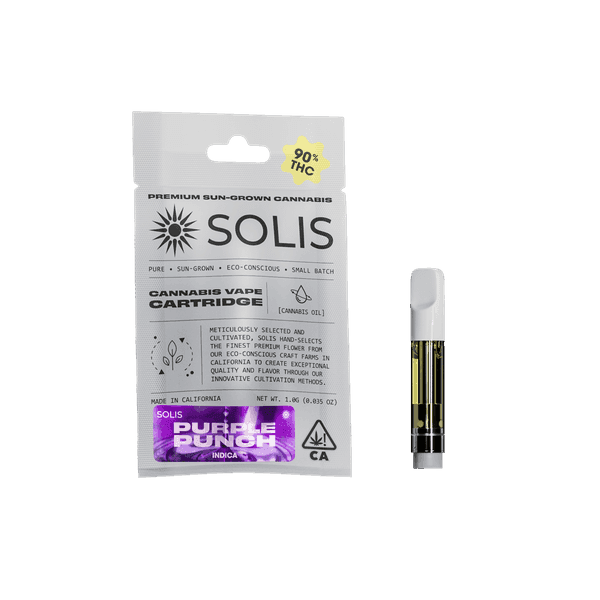 Solis Cartridge 1g Indica Purple Punch