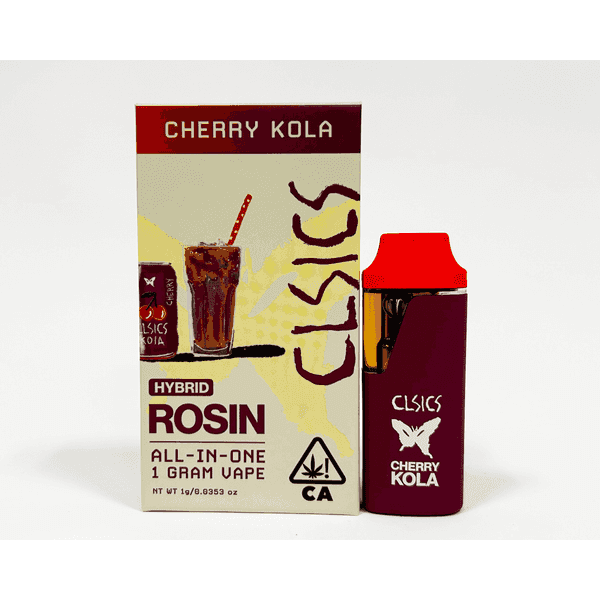 CLSICS Live Rosin All-In-One Cartridge 1g Hybrid Cherry Kola