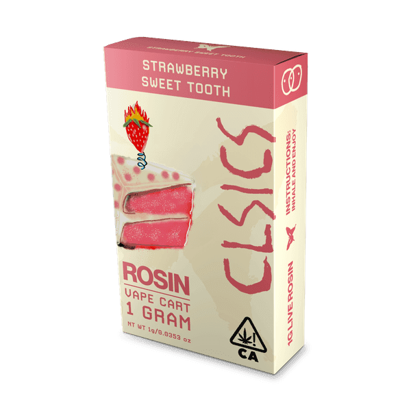 CLSICS Live Rosin Cartridge 1g Hybrid Strawberry Sweet Tooth