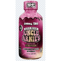 Uncle Arnie's Beverage 8oz 100% Live Resin Raspberry Lemonade 100mg