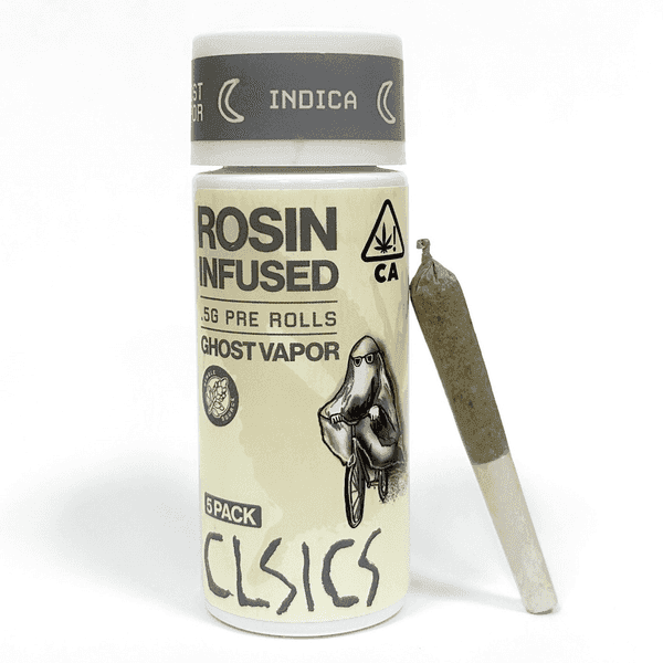 CLSICS Rosin Preroll 5pk .5g Indica Ghost Vapor