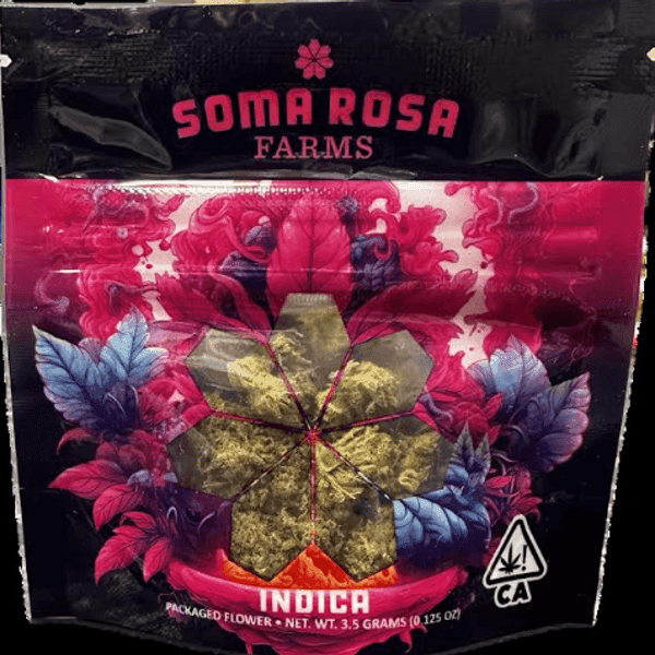 Soma Rosa Flower 3.5g Indica Chem Dawg x LKM