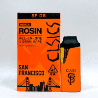 CLSICS Live Rosin All-In-One Cartridge 1g Indica SF OG