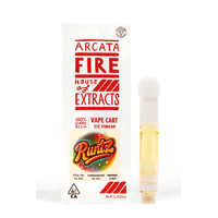 Arcata Fire 100% Cured Resin Cartridge 1g Hybrid Runtz