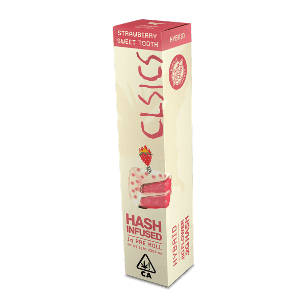 CLSICS Hash Preroll 1g Hybrid Sweet Tooth