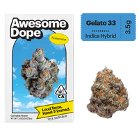 Awesome Dope Indoor Flower 3.5g Indica Hybrid Gelato 33