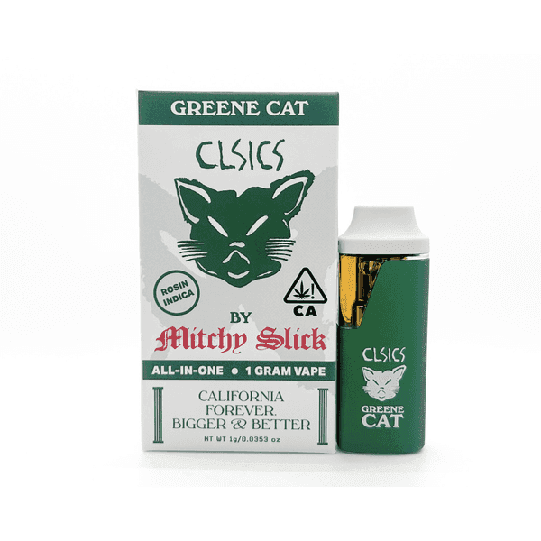 CLSICS Live Rosin All-In-One Cartridge 1g Indica Greene Cat