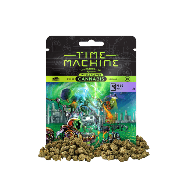 Time Machine Flower 3.5g Indica PR OG 16ct