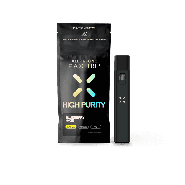 PAX Trip All-In-One High Purity THC 1g Sativa Blueberry Haze