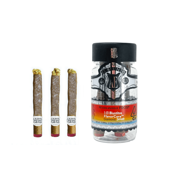 El Blunto FlavorCore Platinum Diamond Bluntito .85g Hybrid Strawnana Frost 3pk 2