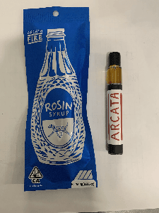 Arcata Fire T1 100% Live Rosin All-In-One Vape 1g Indica Papaya