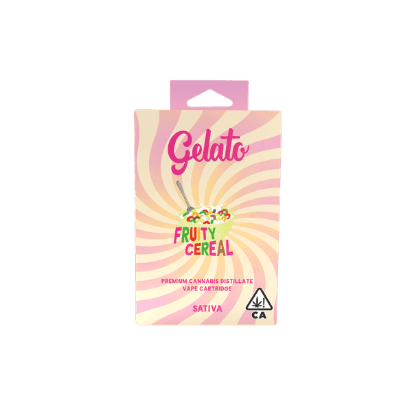 Gelato Flavors Cartridge 1g Sativa Fruity Cereal 10pk
