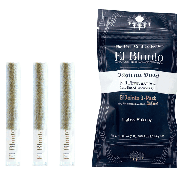 El Blunto Hash Jointo .6g Sativa Daytona Diesel 3pk 1.8g