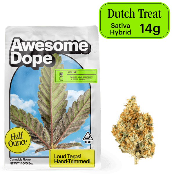 Awesome Dope Smalls Flower 14g Sativa Hybrid Dutch Treat