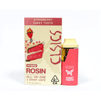 CLSICS Live Rosin All-In-One Cartridge 1g Hybrid Strawberry Sweet Tooth