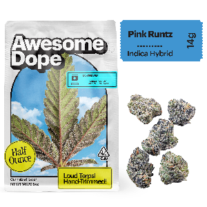 Awesome Dope Smalls Flower 14g Indica Hybrid Pink Runtz