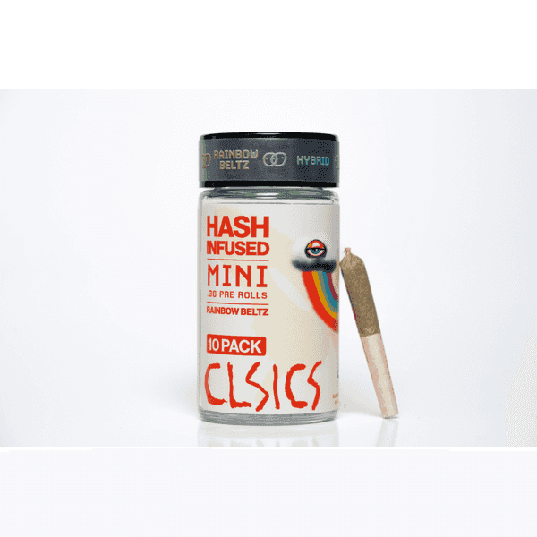 CLSICS Hash Preroll 10pk Hybrid Rainbow Beltz