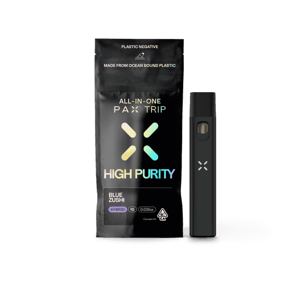PAX Trip All-In-One High Purity THC 1g Hybrid Blue Zushi